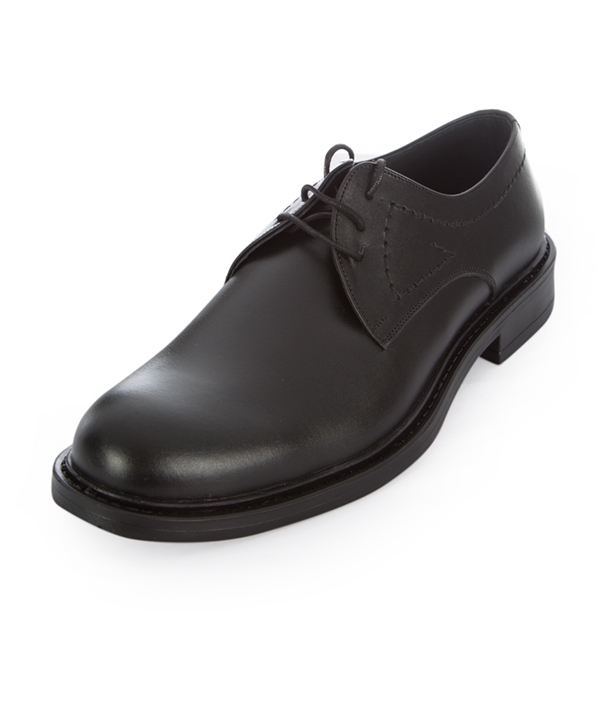 کفش چرم مردانه مشکی چرم مشهدMashhad leather مدل J5556