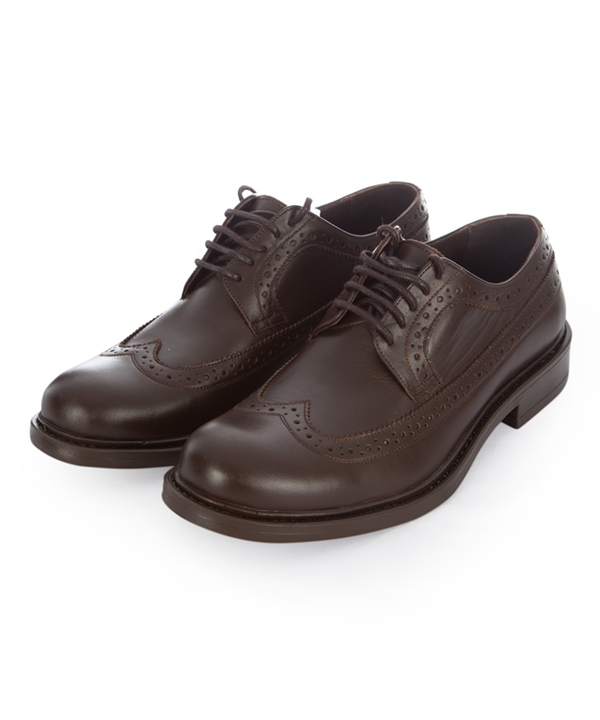 کفش چرم مردانه قهوه ای چرم مشهدMashhad leather مدل J5557