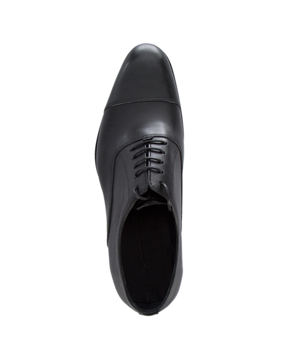 کفش چرم مردانه مشکی چرم مشهدMashhad leather مدل J5960