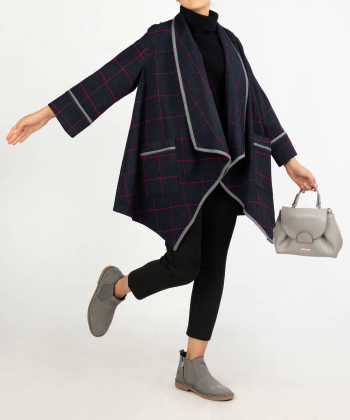 مانتو چهارخانه مانگ Mong مدل صنم