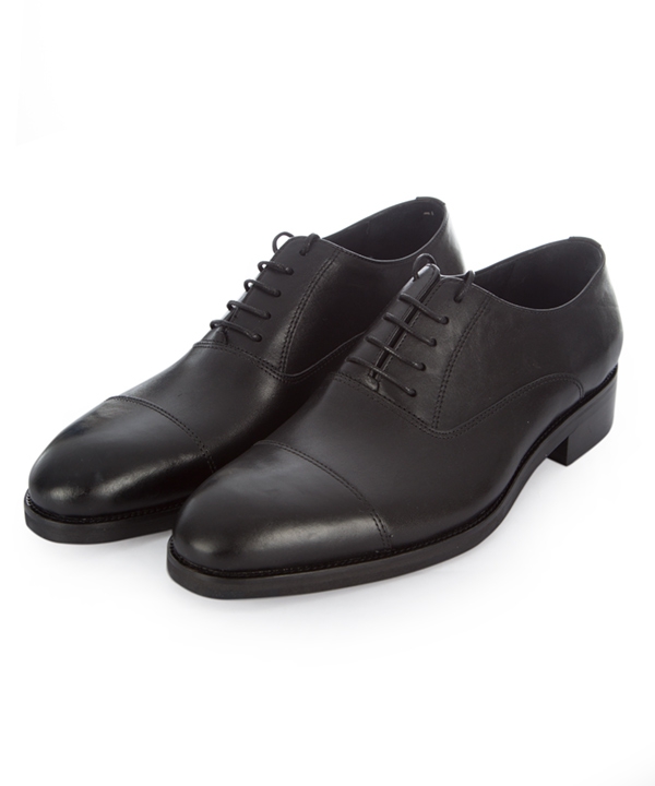 کفش چرم مردانه مشکی چرم مشهدMashhad leather مدل J5960