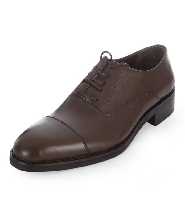 کفش چرم مردانه قهوه ای چرم مشهدMashhad leather مدل J5960