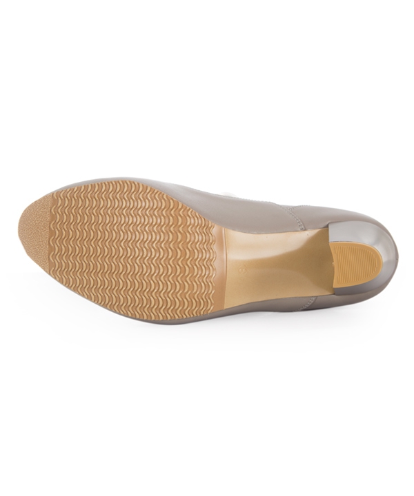 کفش چرم زنانه طوسی چرم مشهدMashhad leather مدل J2259