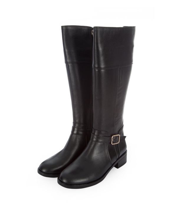 بوت چرم زنانه مشکی چرم مشهدMashhad leather مدل J2282