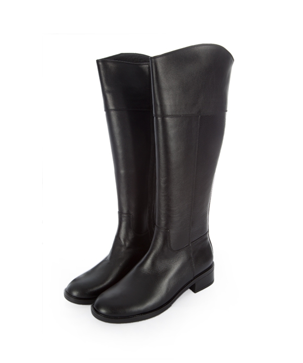 بوت چرم زنانه مشکی چرم مشهدMashhad leather مدل J2283