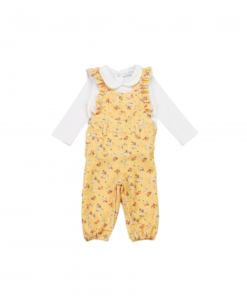 ست بلوز و سرهمی نوزاد دخترانه فیورلا Fiorella طرح آفتاب