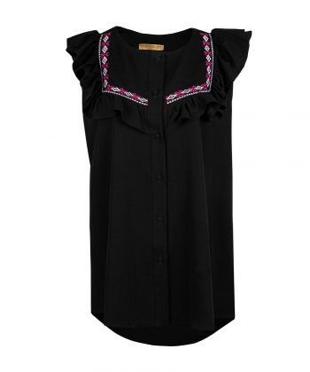 بلوز طرح دار زنانه برنس Bornos کد 98321