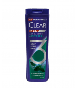 شامپو مو و بدن مردانه کلیر Clear مدل Active Cool حجم 400 میلی لیتر