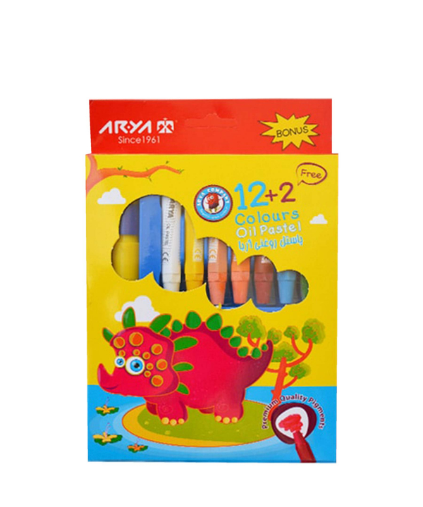 پاستل روغنی 2+12 رنگ آریا Arya کد 2027