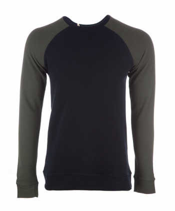 تی شرت آستین رگلان دو رنگ