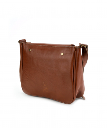 کیف دوشی چرم طبیعی زنانه چرم لانکا Lanka Leather کد CB-24-S