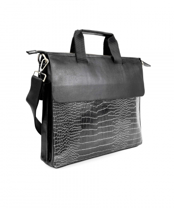 کیف اداری مردانه چرم طبیعی صاد Saad کد AA070