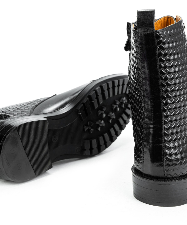 نیم بوت چرم طبیعی مردانه ورساچه جینز Versace Jeans کد vsm087