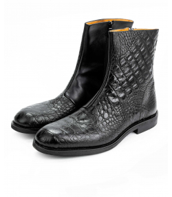 نیم بوت مردانه چرم طبیعی ورساچه جینز Versace Jeans کد vsm092