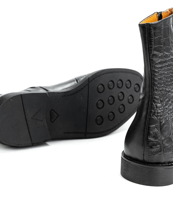 نیم بوت مردانه چرم طبیعی ورساچه جینز Versace Jeans کد vsm092