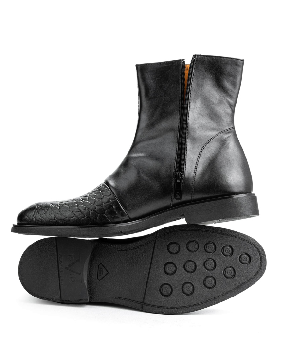 نیم بوت مردانه چرم طبیعی ورساچه جینز Versace Jeans کد vsm092