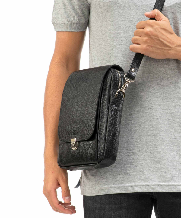 کیف دوشی چرم طبیعی مردانه شیفر مدل 9523C