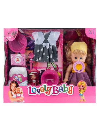 عروسک بیبی به همراه وسایل کی تویز Kitoys کد 3020doll
