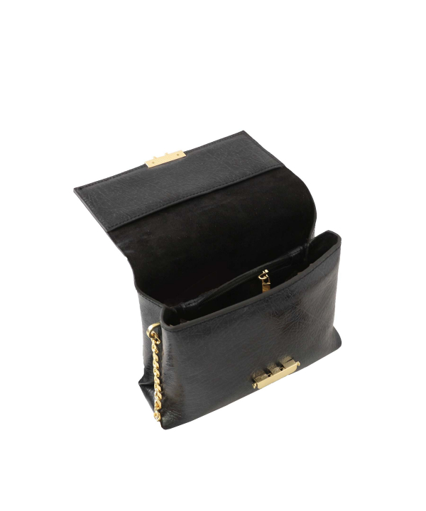 کیف دوشی زنانه چرم طبیعی منط MANTE کد f101