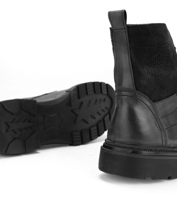 نیم بوت مردانه چرم طبیعی مارال چرم Maral Leather کد 1609001004