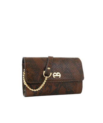 کیف دوشی زنانه چرم طبیعی منط Mante کد h182