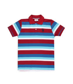 پولوشرت طرح دار پسرانه یو اس پولو کیدز US Polo Kids کد t156