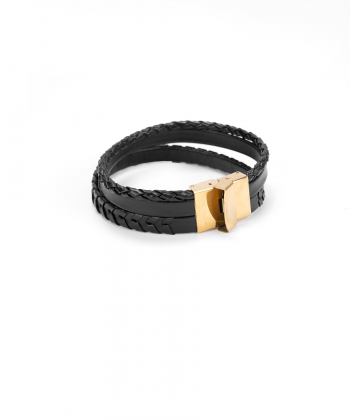 دستبند چرم طبیعی بیسراک Bisrak کد 108