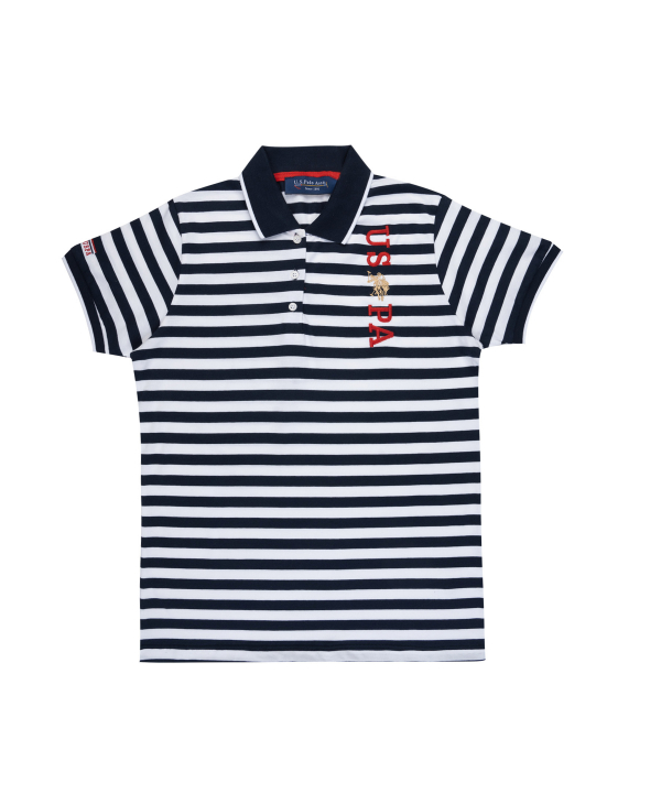 پولوشرت راه راه پسرانه یو اس پولو کیدز US Polo Kids کد t174