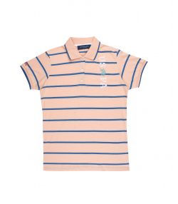 پولوشرت راه راه پسرانه یو اس پولو کیدز US Polo Kids کد  t174