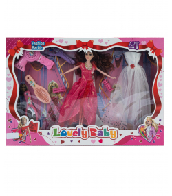 عروسک باربی با وسایل کی تویز Kitoys کد 89doll