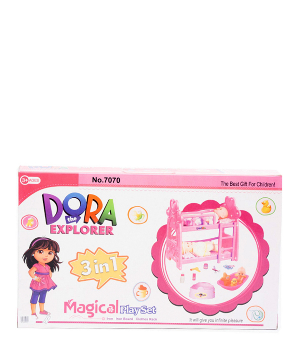 تخت 2 طبقه بزرگ DORA اسباب بازی کی تویز Kitoys کد 7070