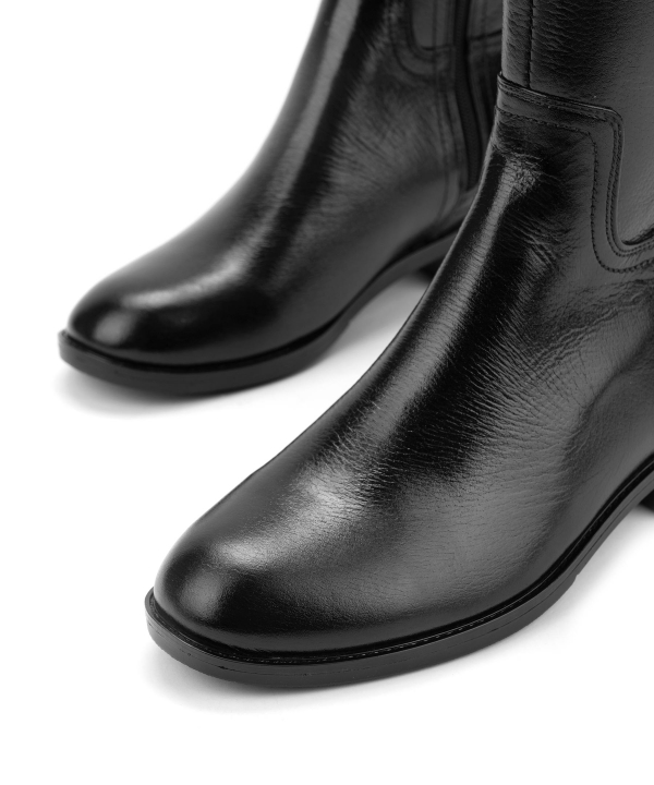 بوت زنانه چرم طبیعی چرم مشهد Mashad Leather کد J2586