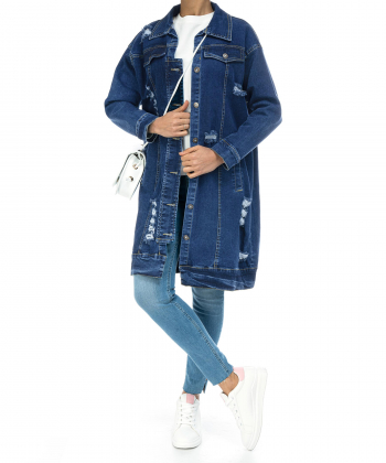 مانتو جین سوپردرای SuperDry کد W14A10108C