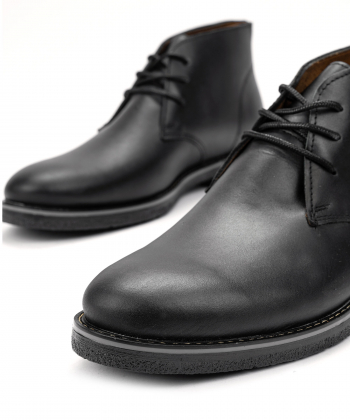 نیم بوت مردانه چرم طبیعی شهر چرم Leather City مدل AP23