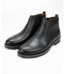 نیم بوت مردانه چرم طبیعی شهر چرم Leather City مدل AP22