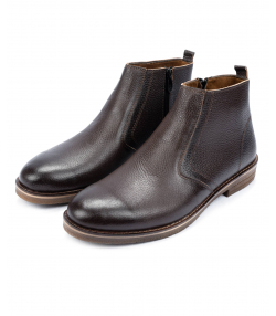 نیم بوت مردانه چرم طبیعی شهر چرم Leather City مدل AP22