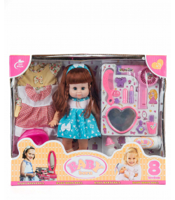 عروسک بی بی با ست لوازم آرایشی بیبی بورن Baby Born کد zd-688doll