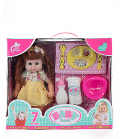 عروسک بی بی همراه با ظروف غذا بیبی بورن Baby Born کد zd-699doll