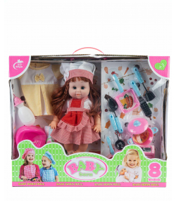 ست عروسک و وسایل آشپزخانه بیبی بورن Baby Born کد 633
