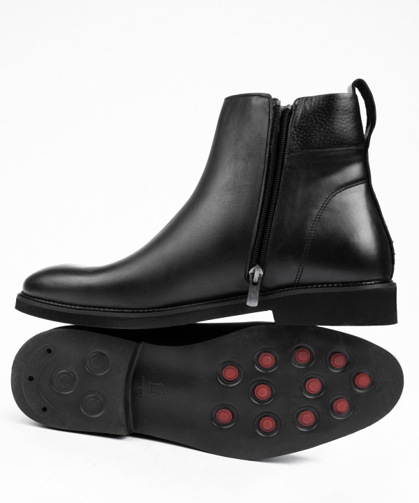 نیم بوت مردانه چرم طبیعی چرم مشهد Mashad Leather کد J6176