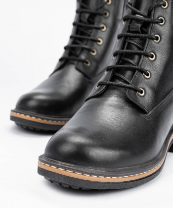 نیم بوت چرم طبیعی زنانه مارال چرم Maralleather مدل لاتیکا