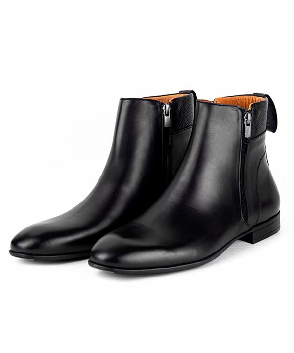 نیم بوت مردانه  چرم طبیعی چرم مشهد Mashad leather مدلJ6164