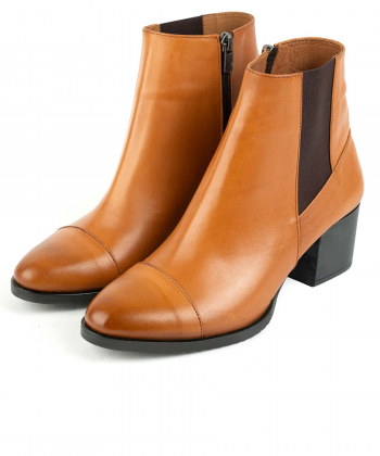 نیم بوت زنانه چرم طبیعی ایران طب Iran Teb مدل ارغوان