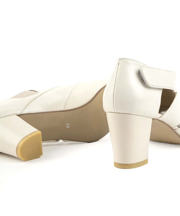 کفش پاشنه دار زنانه چرم طبیعی صاد Saad کد RF3202