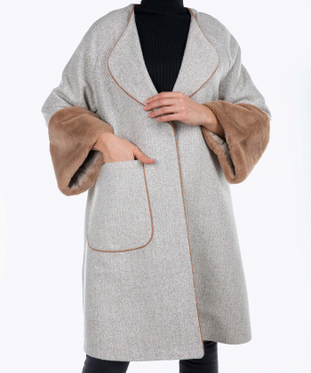 پالتو کوتاه زنانه مانگ Mong مدل رودات