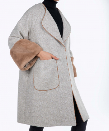 پالتو کوتاه زنانه مانگ Mong مدل رودات