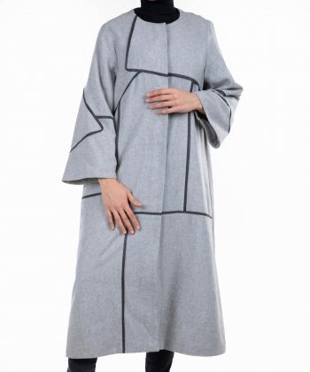 پالتو نازک زنانه مانگ Mong مدل پازلی