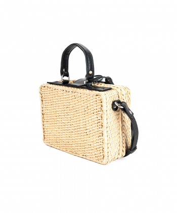 کیف دوشی حصیری زنانه بیسراک Bisrak کد Wicker-BagA