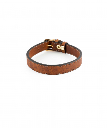 دستبند چرم طبیعی مردانه بیسراک Bisrak کد AT102