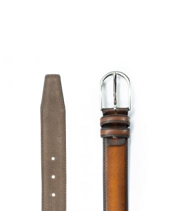 کمربند مردانه چرم طبیعی منط Mante کد M118